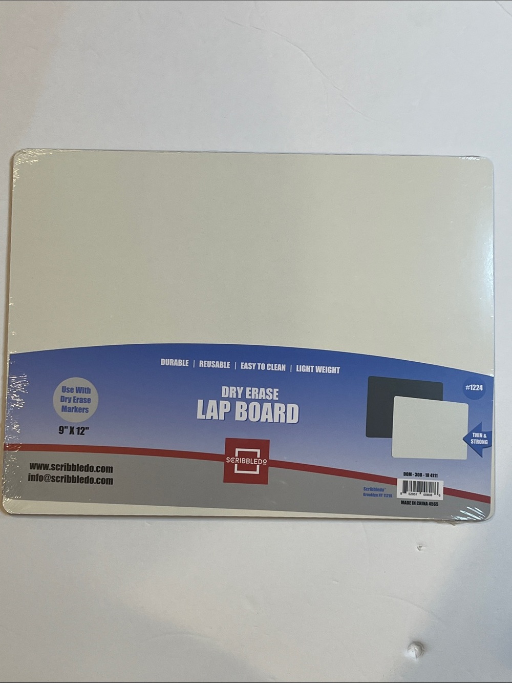 ScribbledO Dry Erase Lap Board - White 9”x11”